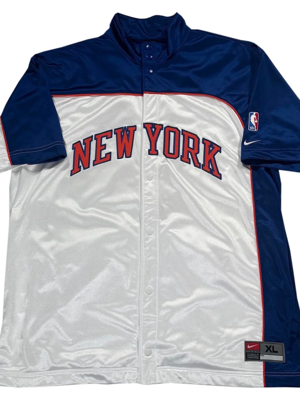 Vintage Nike New York Knicks Shoot Around Shirt (Size XL)